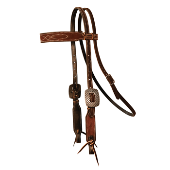 Prof. Choice | Gunslinger Browband Headstall | Chocolate/Roughout