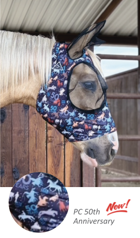 Comfort Fit Lycra Fly Mask w/ Forelock Opening | PC 50th ANNIVERSARY