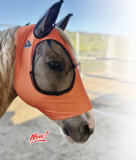 Comfort Fit Lycra Fly Mask w/ Forelock Opening | Orange