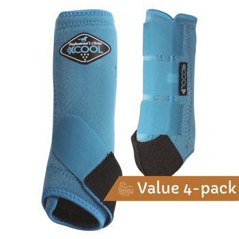 2XCool Sports Medicine Boots 4-pack | Pacific Blue Medium