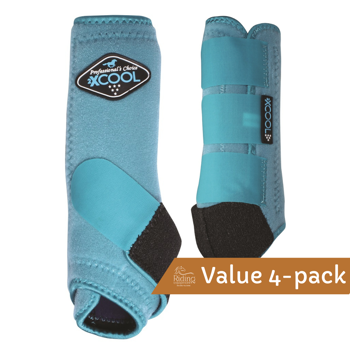 2XCool Sports Medicine Boots 4-pack | Turquoise