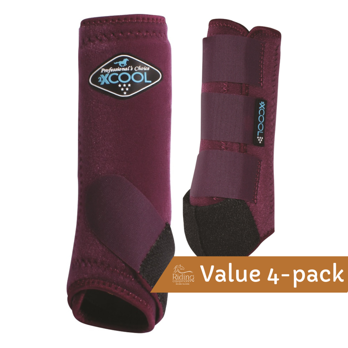 2XCool Sports Medicine Boots 4-pack | Wine Medium