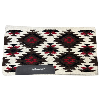 Brenham Navajo Blanket | Cream/Crimson 33" x 38"