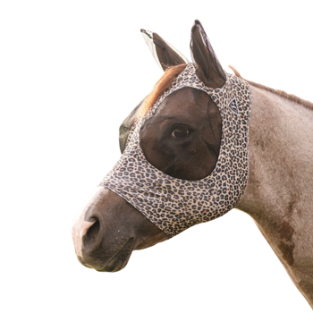 Comfort Fit Lycra Fly Mask w/ Forelock Opening | Cheetah