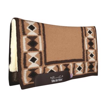 Comfort-Fit SMx Air Ride Western Pad | Hourglass Tan/Chocolate 3/4" x 33" x 38"