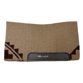 Contoured Navajo Blanket Top | Crest Pattern Tan/Chocolate