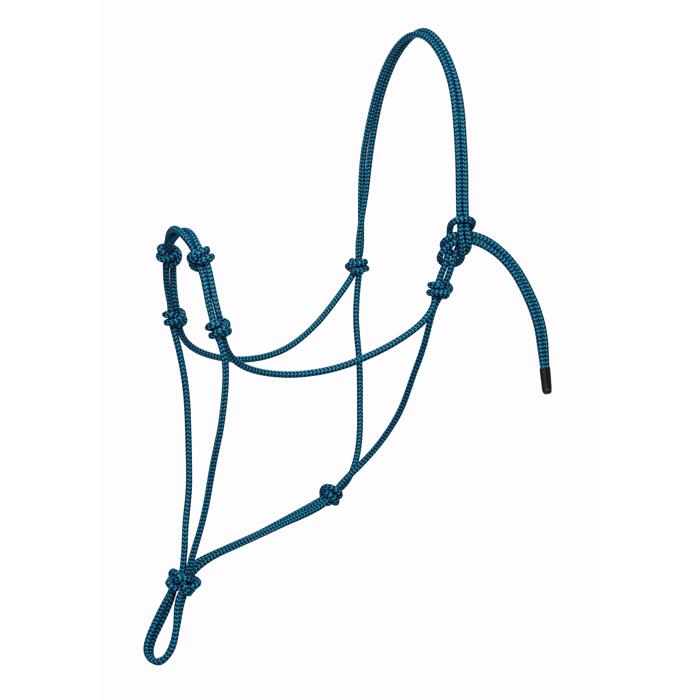 Silvertip Four Knot Rope Halter | Black Average