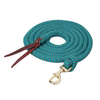 ECOLUXE Lead Rope w Snap | Turquoise/Charcoal