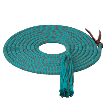 Ecoluxe Bamboo Round Mecate | Turquoise/Charcoal