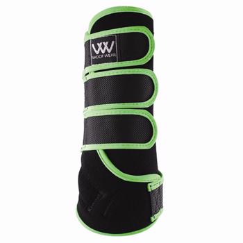 Woof Wear | Dressage Wrap | Black/Lime  ​​​​​​​