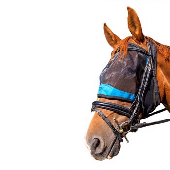 Ride On Fly Mask | Black Turquoise