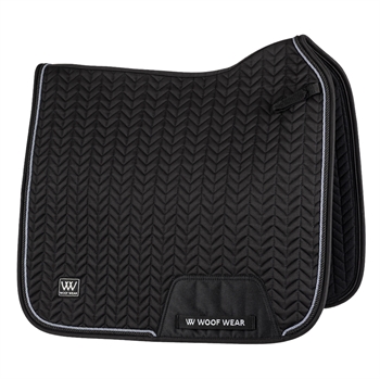 Herringbone Dressage Pad | Black 16"/Cob